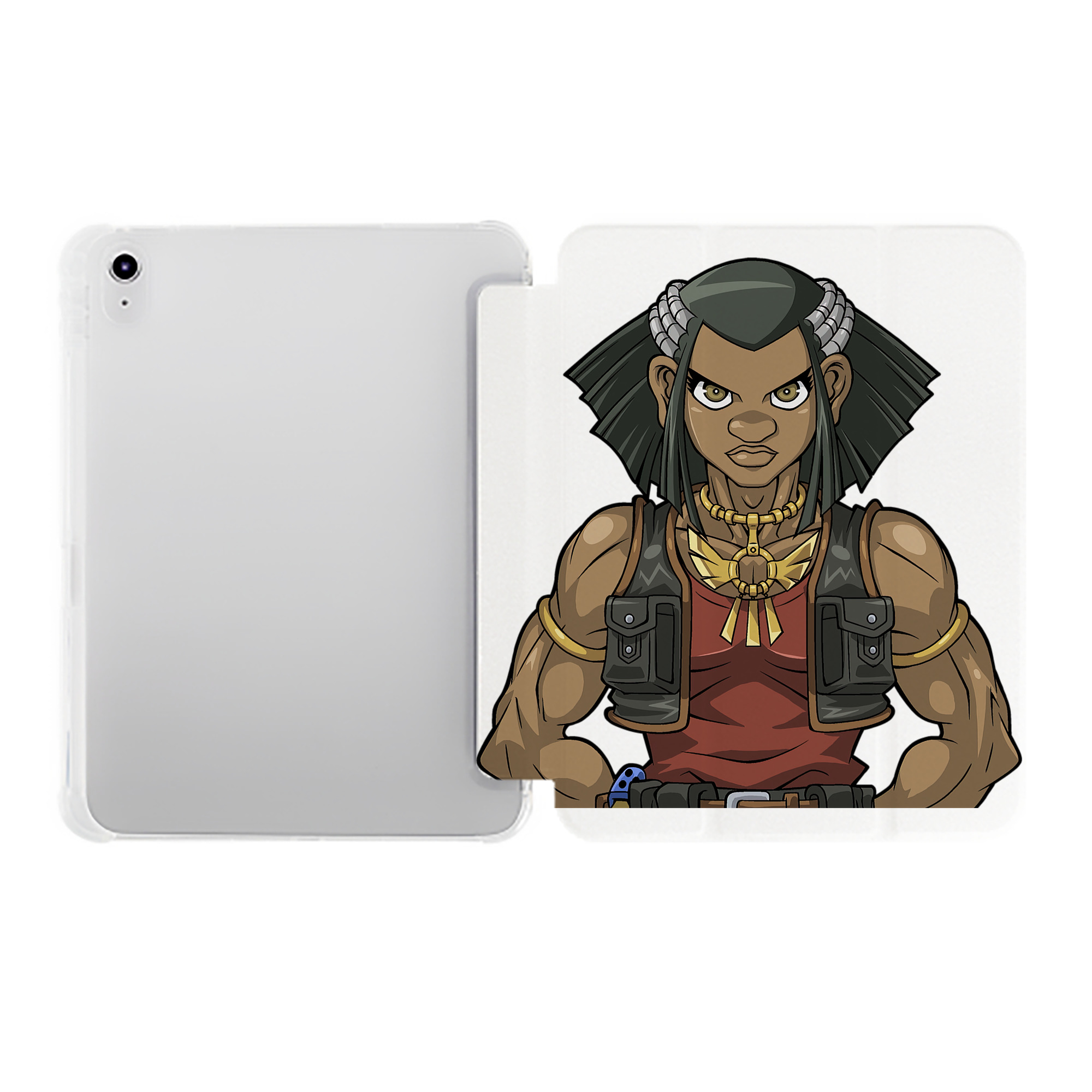 （画像用） 遊☆戯☆王 Yu-Gi-Oh! IPad ケース ペン収納付き 三つ折りスタンド PUレザー×シリコン 対応機種9.5/10.5/10.9インチ